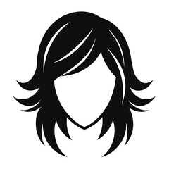 layered hair silhouette