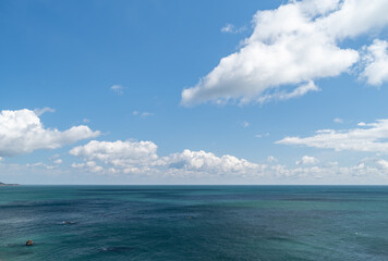 Obraz premium 青い空と青い海 