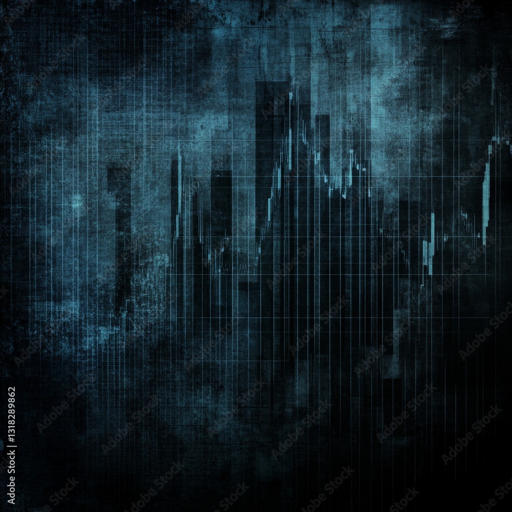 Poster abstract dark blue digital texture background with layered patterns and geometric lines