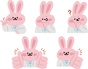 세계보건의날 동물 캐릭터 의사선생님
