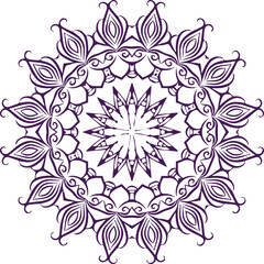 Beautiful flower art and mandala vector design