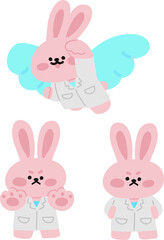 세계보건의날 동물 캐릭터 의사선생님