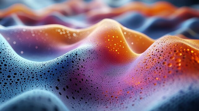 Nano-scale acoustic waves propagating through material