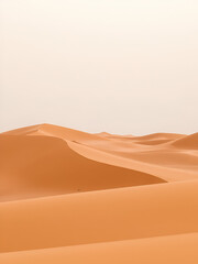 Sahara desert dunes and sand hills