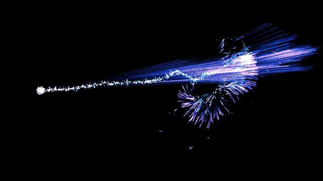 Abstract wave net particles background, particles fire work alpha