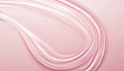 Pastel pink transparent gel cream texture material Cosmetics Beauty background material
