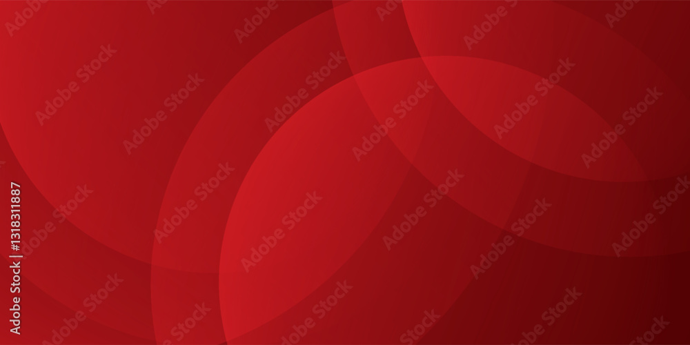 Poster red abstract background. dynamic shapes composition