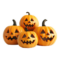 PNG Halloween pumpkins against a transparent background