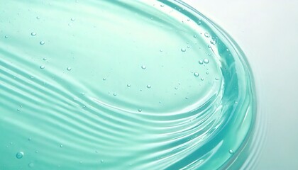 Fototapeta premium Blue and green transparent gel cream texture material Cosmetics Beauty background material