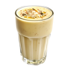 PNG Glass of Tasty Lassi on Transparent Background