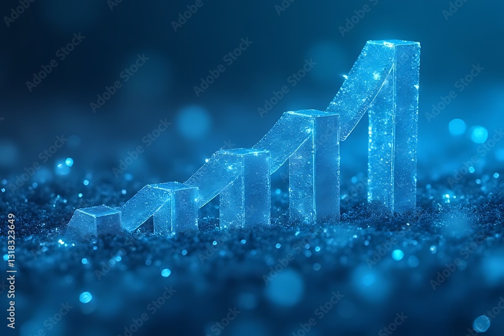 Poster data growth analysis business sector infographic visualization digital environment aerial view perfo