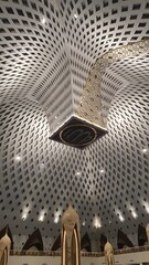 interior of a modern building in the mosque, modern mosque