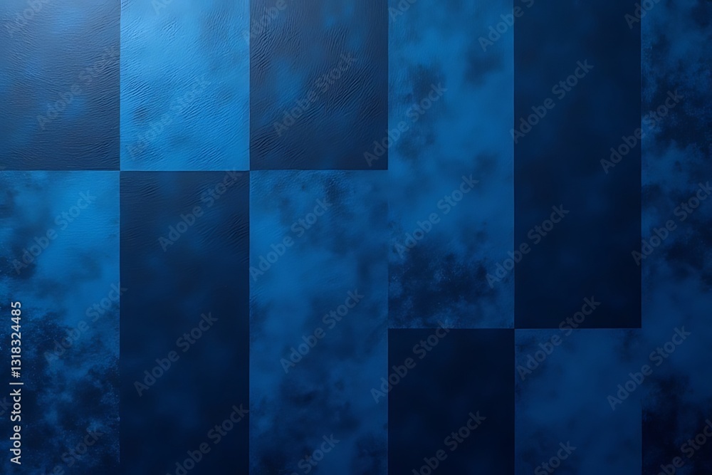 Poster dynamic blue textures abstract digital art visual design studio environment close-up view modern aes