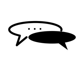 Speech bubble icons in various styles, ideal for chat, communication, and UI design.
