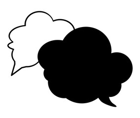 Speech bubble icons in various styles, ideal for chat, communication, and UI design.
