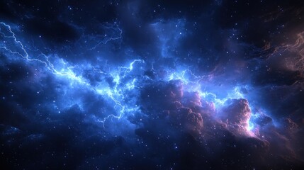 Cosmic storm clouds in space