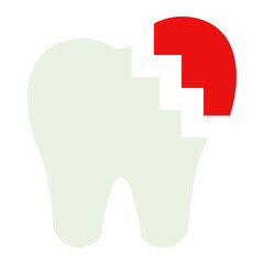 broken tooth icon
