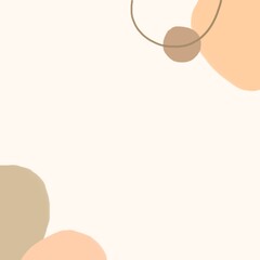 Trendy Boho Watercolor Background with Warm Colors