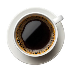 coffee cup top view isolated on a white background png