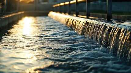 A water softening plant preparing water for commercial use