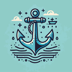 anchor and rope