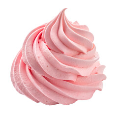 pink whipped cream isolated on a white background.png
