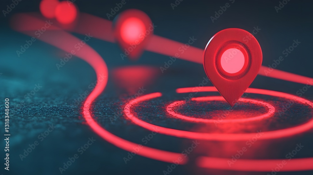 Poster glowing roadmap highlighting key performance targets and visualization