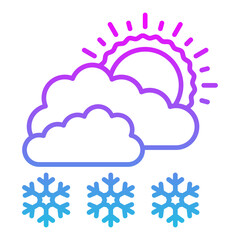 Snowy day Icon