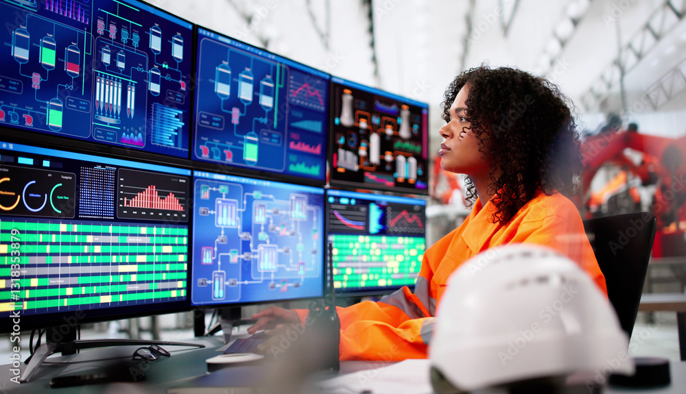 Poster Scada Desktop Software On Computer