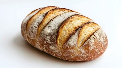Bread which is delicious on a white background
