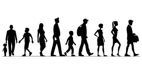 "United in Diversity: A Vibrant Silhouette Portrait"
