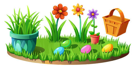 Garden Bliss: A Vibrant Scene of Blooming Flowers
