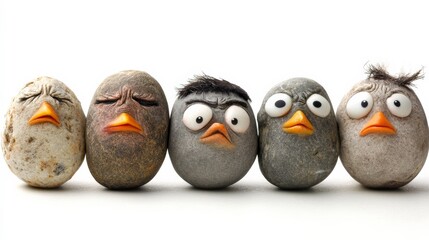 Whimsical Creatures Representing Different Emotions