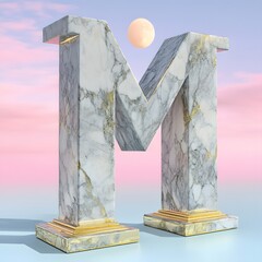 3d render of a wooden sign on a blue background