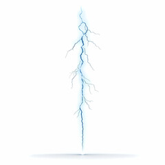 Vertical Lightning Bolt Illustration against White Background