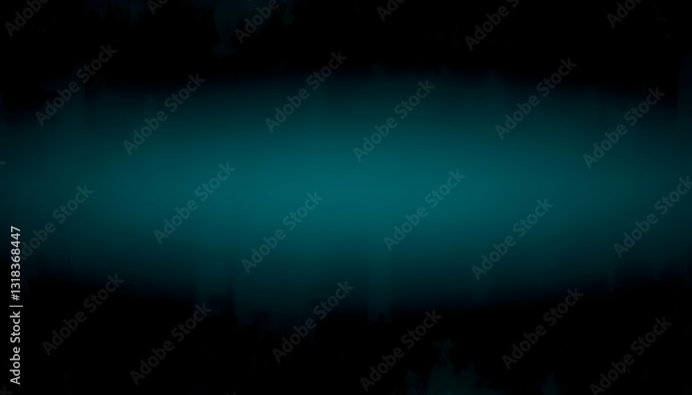 Aufkleber abstract teal and black background with soft gradient texture