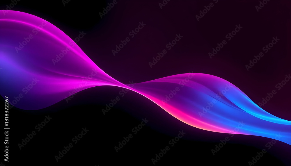 Poster colorful wave abstract background with smooth flowing lines