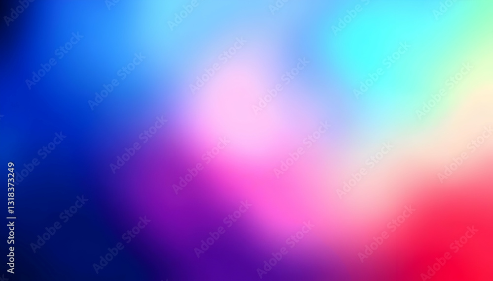 Poster vibrant abstract background with colorful soft gradients and blurs