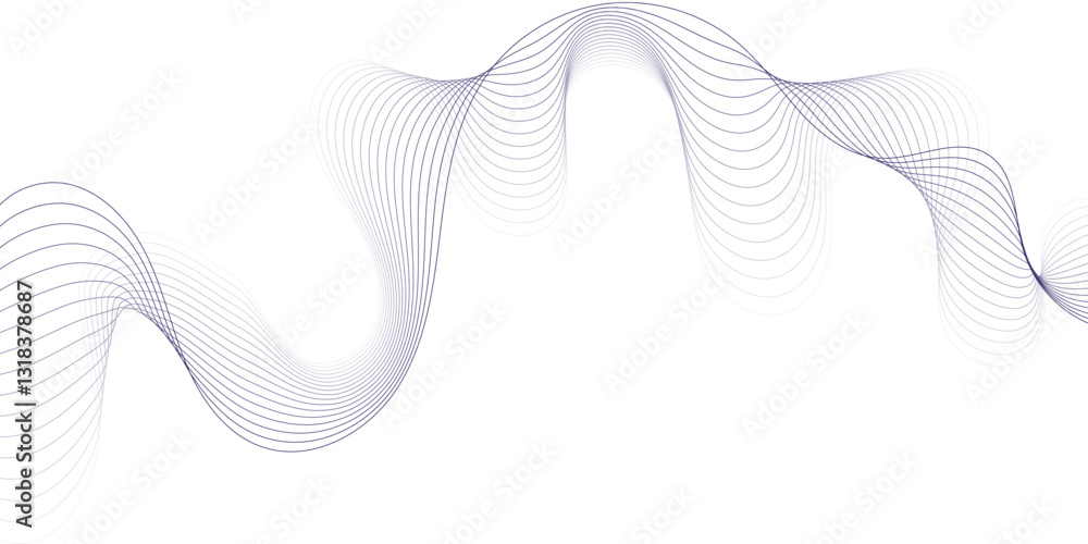 Aufkleber this image features a dynamic abstract design of interwoven lines forming flowing waves.