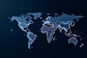 Global digital map visualization world geography infographic modern design high-tech data representation