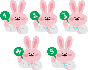 세계보건의날 동물 캐릭터 의사선생님