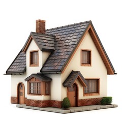 Charming two-story house with unique architectural design and details