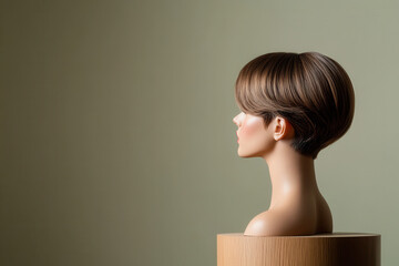 Hairstyle demonstration studio photography minimalist side view haircut techniques for professional development