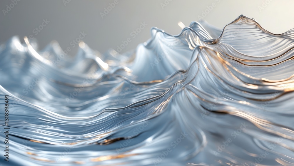 Poster an abstract, dynamic water texture portrayed in motion, generating a fluid and vibrant visual effect