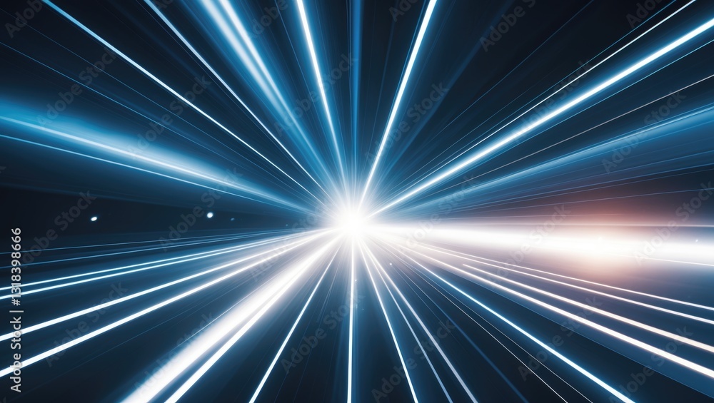 Poster abstract of illumination for background. abstract of digital lens flare backdrop. beautiful light ra