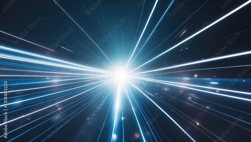 Poster abstract of illumination for background. abstract of digital lens flare backdrop. beautiful beams of