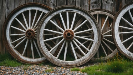 A wheel, a significant human invention and essential tool.
