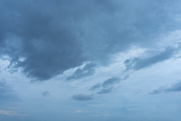 Dramatic Cloudy Sky Overcast Blue Heavens Stormy Weather Texture Background