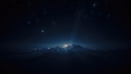 Fototapeta premium dark cosmos filled with tiny stars