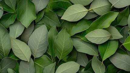 Fototapeta premium Emerald green leaves with vibrant colors in a background 